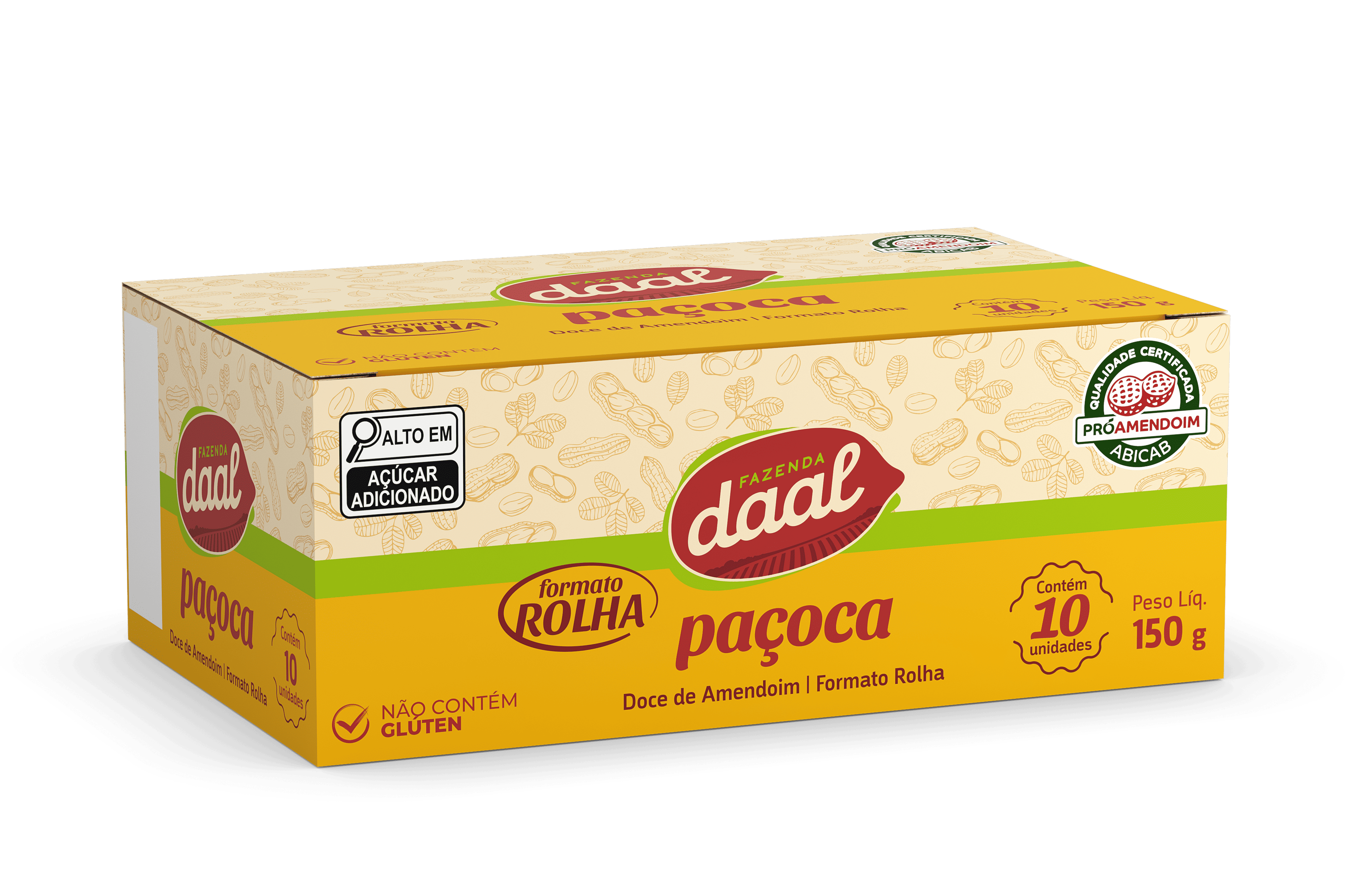 Embalagem Paçoca Rolha Tradicional - Display 150 g